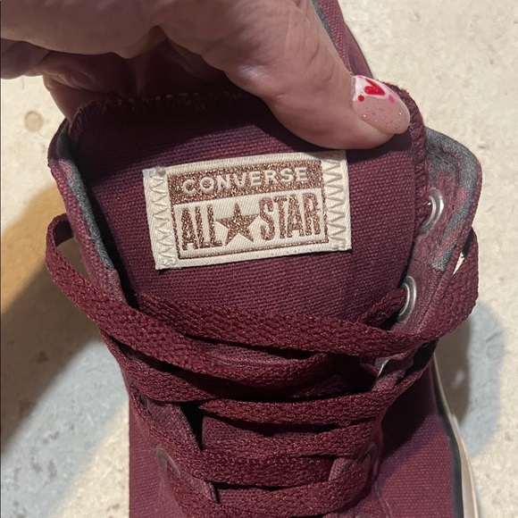 Converse All Star Maroon Lace-Up Sneakers - Picture 5 of 5